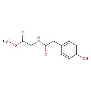 methyl 2-[2-(4-hydroxyphenyl)acetamido]acetate