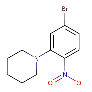 1-(5-bromo-2-nitrophenyl)piperidine