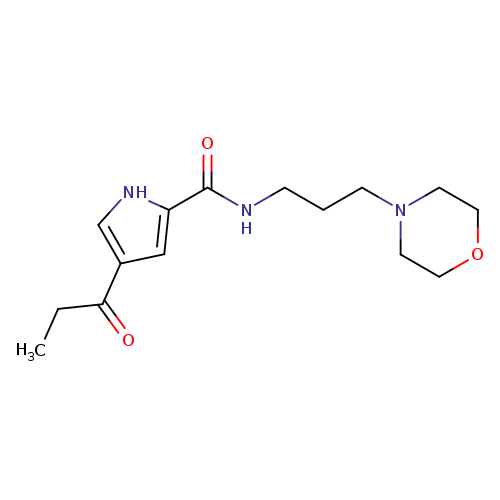 N-[3-(morpholin-4-yl)propyl]-4-propanoyl-1H-pyrrole-2-carboxamide