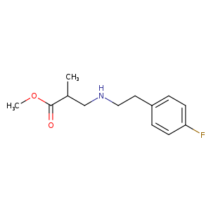 methyl 3-{[2-(4-fluorophenyl)ethyl]amino}-2-methylpropanoate