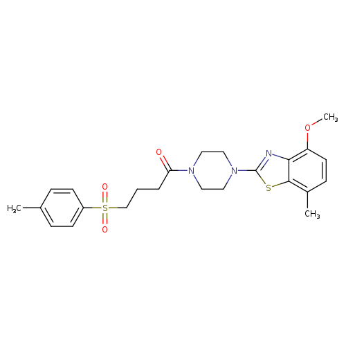 1-[4-(4-methoxy-7-methyl-1,3-benzothiazol-2-yl)piperazin-1-yl]-4-(4-methylbenzenesulfonyl)butan-1-one