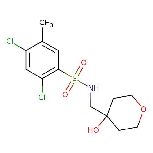 2,4-dichloro-N-[(4-hydroxyoxan-4-yl)methyl]-5-methylbenzene-1-sulfonamide