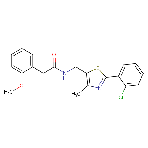 N-{[2-(2-chlorophenyl)-4-methyl-1,3-thiazol-5-yl]methyl}-2-(2-methoxyphenyl)acetamide