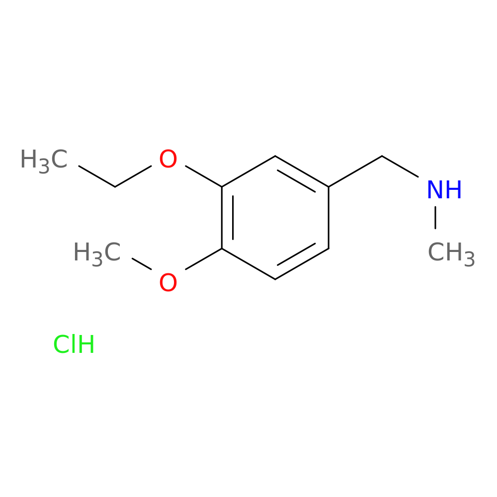 (3-ethoxy-4-methoxybenzyl)methylamine hydrochloride