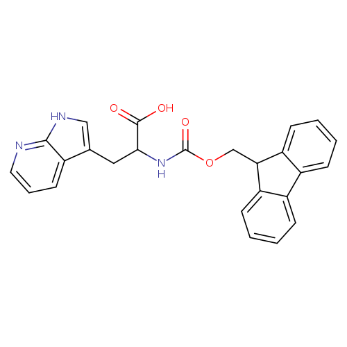 2-((((9H-Fluoren-9-yl);methoxy);carbonyl);amino);-3-(1H-pyrrolo[2,3-b]pyridin-3-yl)propanoic acid