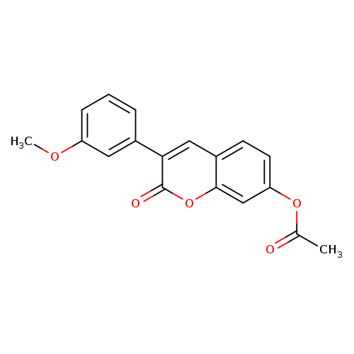 3-(3-methoxyphenyl)-2-oxo-2h-chromen-7-yl acetate