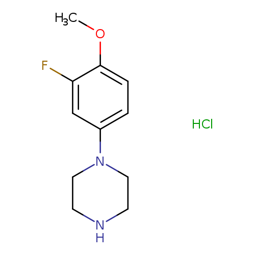1-(3-fluoro-4-methoxyphenyl)piperazine hydrochloride