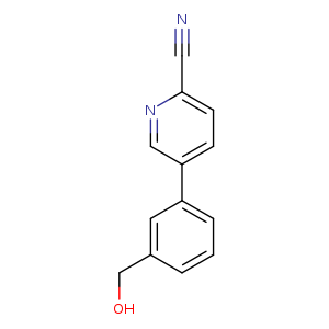 5-[3-(hydroxymethyl)phenyl]pyridine-2-carbonitrile