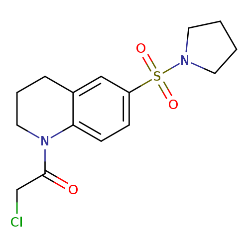 2-chloro-1-[6-(pyrrolidine-1-sulfonyl)-1,2,3,4-tetrahydroquinolin-1-yl]ethan-1-one