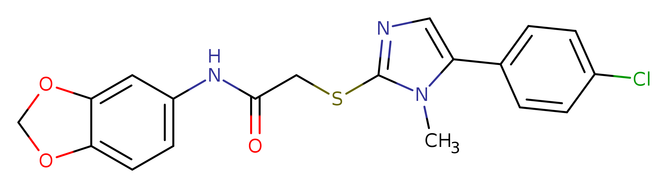 N-(2H-1,3-benzodioxol-5-yl)-2-{[5-(4-chlorophenyl)-1-methyl-1H-imidazol-2-yl]sulfanyl}acetamide