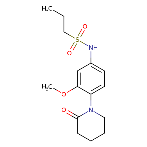 N-[3-methoxy-4-(2-oxopiperidin-1-yl)phenyl]propane-1-sulfonamide