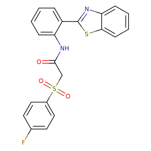 N-[2-(1,3-benzothiazol-2-yl)phenyl]-2-(4-fluorobenzenesulfonyl)acetamide