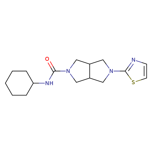N-cyclohexyl-5-(1,3-thiazol-2-yl)-octahydropyrrolo[3,4-c]pyrrole-2-carboxamide