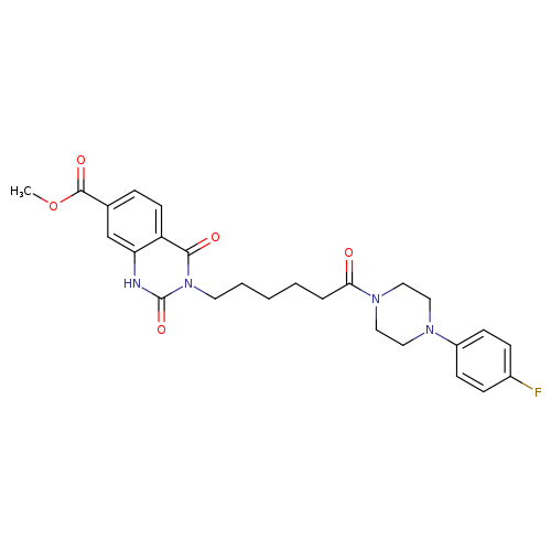 methyl 3-{6-[4-(4-fluorophenyl)piperazin-1-yl]-6-oxohexyl}-2,4-dioxo-1,2,3,4-tetrahydroquinazoline-7-carboxylate