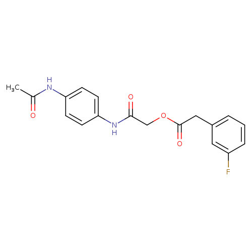 [(4-acetamidophenyl)carbamoyl]methyl 2-(3-fluorophenyl)acetate