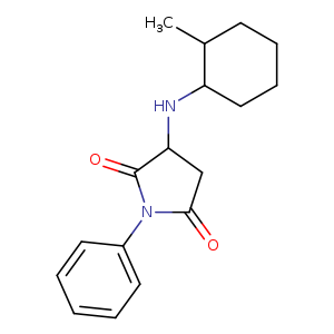 3-[(2-methylcyclohexyl)amino]-1-phenylpyrrolidine-2,5-dione