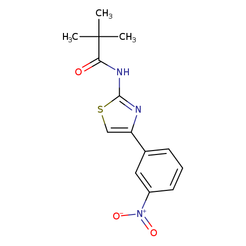2,2-dimethyl-N-[4-(3-nitrophenyl)-1,3-thiazol-2-yl]propanamide