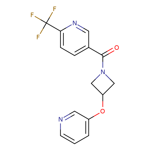 5-[3-(pyridin-3-yloxy)azetidine-1-carbonyl]-2-(trifluoromethyl)pyridine
