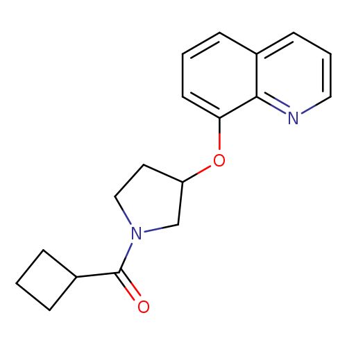 8-[(1-cyclobutanecarbonylpyrrolidin-3-yl)oxy]quinoline