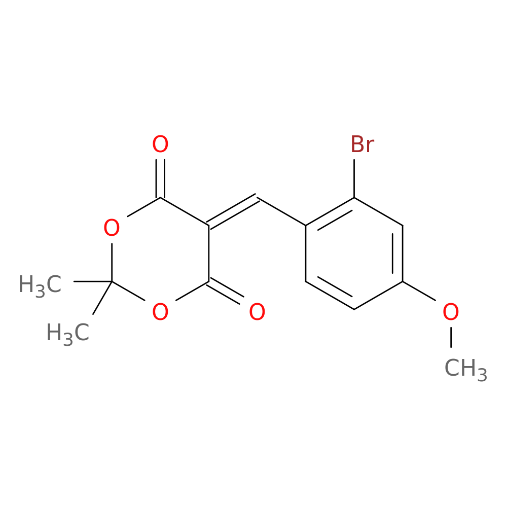 5-[(2-bromo-4-methoxyphenyl)methylidene]-2,2-dimethyl-1,3-dioxane-4,6-dione