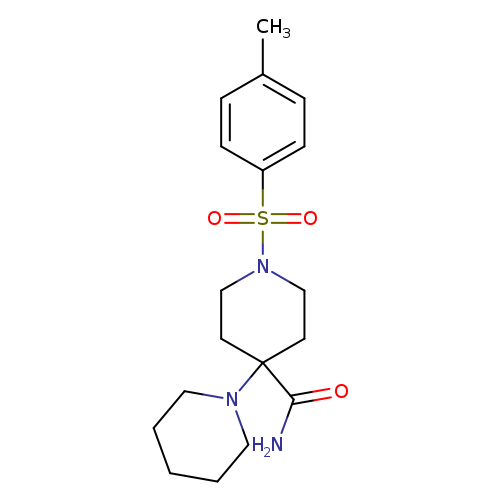1'-(4-methylbenzenesulfonyl)-[1,4'-bipiperidine]-4'-carboxamide