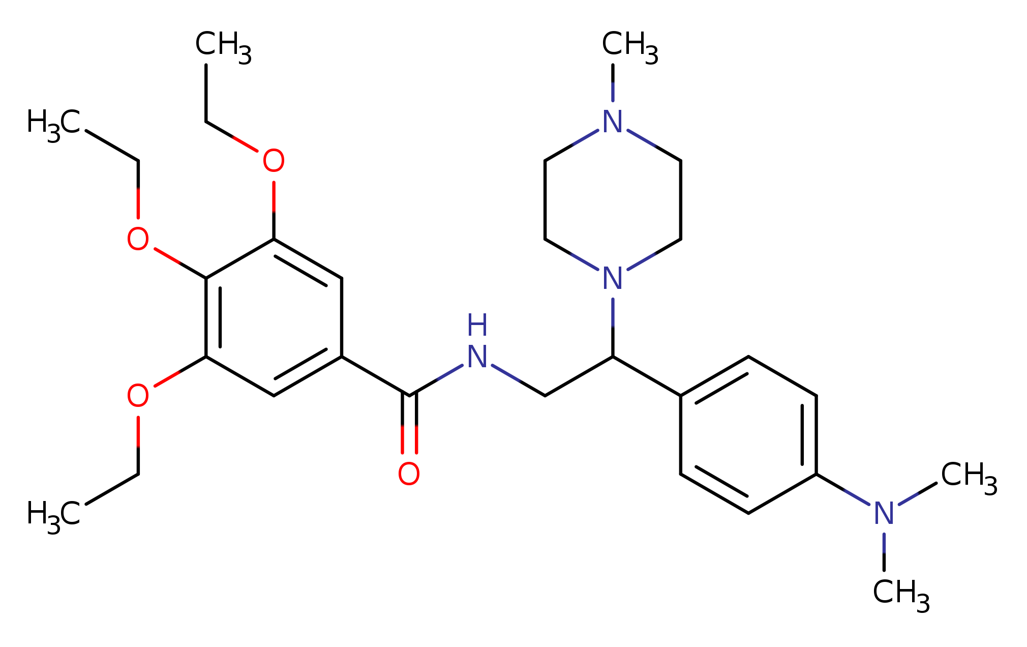 N-{2-[4-(dimethylamino)phenyl]-2-(4-methylpiperazin-1-yl)ethyl}-3,4,5-triethoxybenzamide