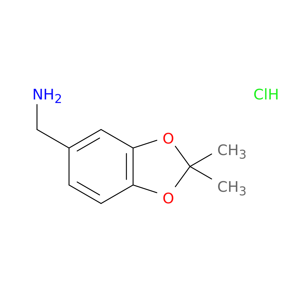 (2,2-Dimethylbenzo[d][1,3]dioxol-5-yl)methanamine hydrochloride