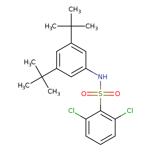 2,6-dichloro-N-(3,5-di-tert-butylphenyl)benzene-1-sulfonamide