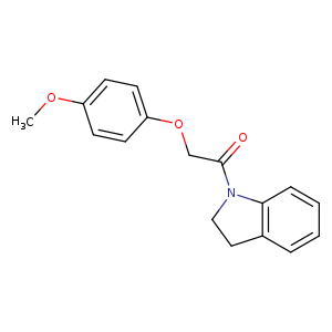 1-[(4-methoxyphenoxy)acetyl]indoline