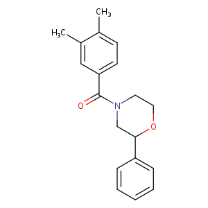 4-(3,4-dimethylbenzoyl)-2-phenylmorpholine