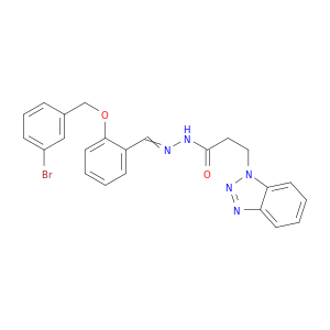 3-benzotriazol-1-yl-N-[[2-[(3-bromophenyl)methoxy]phenyl]methylideneamino]propanamide