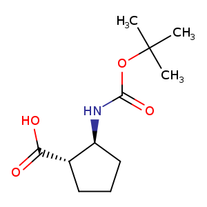 Cyclopentanecarboxylic acid, 2-[[(1,1-dimethylethoxy)carbonyl]amino]-, (1S,2S)-