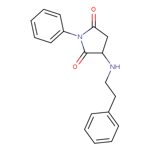 1-phenyl-3-[(2-phenylethyl)amino]-2,5-pyrrolidinedione