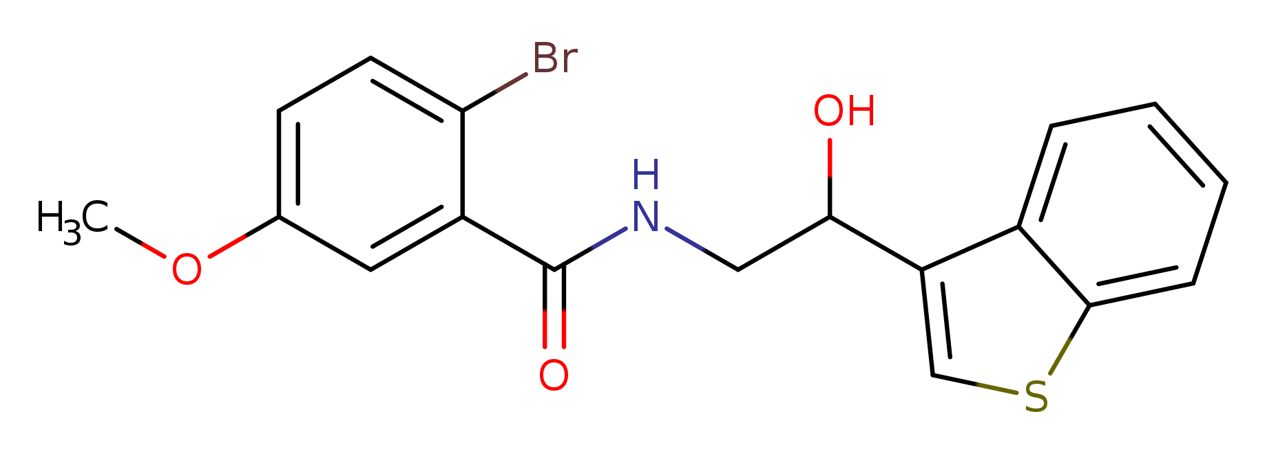 N-[2-(1-benzothiophen-3-yl)-2-hydroxyethyl]-2-bromo-5-methoxybenzamide