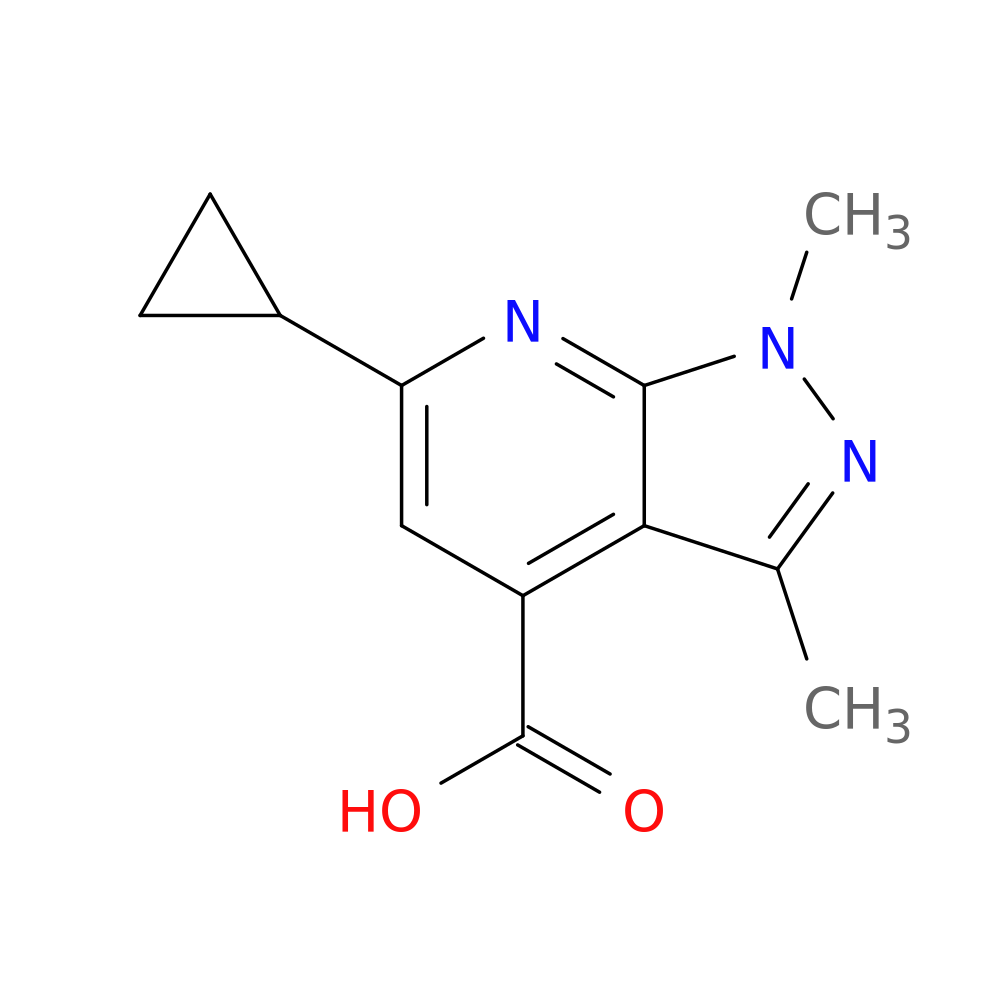 6-Cyclopropyl-1,3-dimethyl-1H-pyrazolo[3,4-b]pyridine-4-carboxylic acid