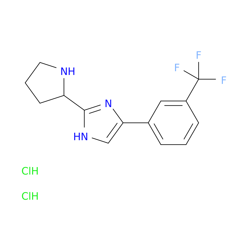 2-(pyrrolidin-2-yl)-4-[3-(trifluoromethyl)phenyl]-1H-imidazole dihydrochloride