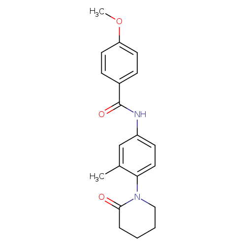 4-methoxy-N-[3-methyl-4-(2-oxopiperidin-1-yl)phenyl]benzamide