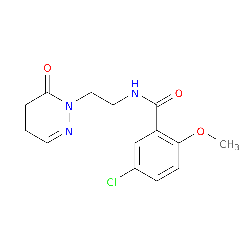 5-chloro-2-methoxy-N-[2-(6-oxo-1,6-dihydropyridazin-1-yl)ethyl]benzamide