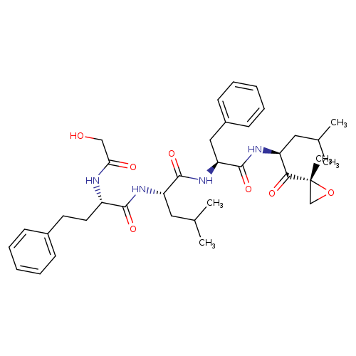 N-[(2S)-2-(Glycoloylamino)-4-phenylbutanoyl]-L-leucyl-N-{(2S)-4-methyl-1-[(2R)-2-methyl-2-oxiranyl]-1-oxo-2-pentanyl}-L-phenylalaninamide