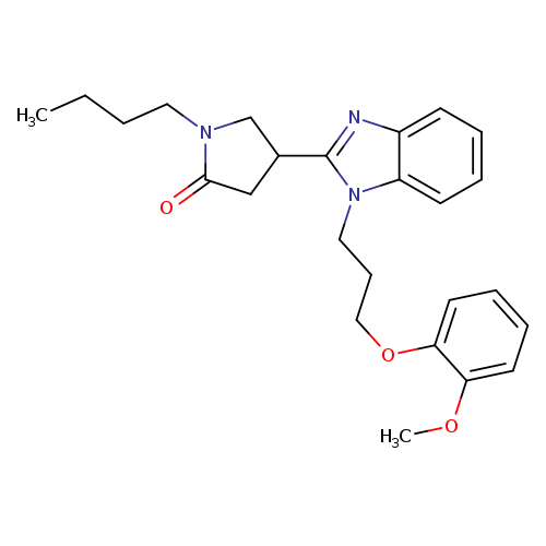 1-butyl-4-{1-[3-(2-methoxyphenoxy)propyl]-1H-1,3-benzodiazol-2-yl}pyrrolidin-2-one