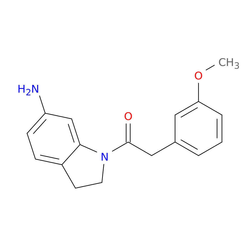 1-(6-amino-2,3-dihydro-1H-indol-1-yl)-2-(3-methoxyphenyl)ethan-1-one