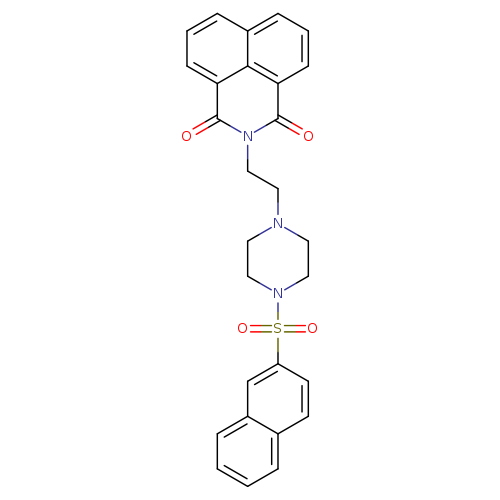 3-{2-[4-(naphthalene-2-sulfonyl)piperazin-1-yl]ethyl}-3-azatricyclo[7.3.1.0^{5,13}]trideca-1(13),5,7,9,11-pentaene-2,4-dione