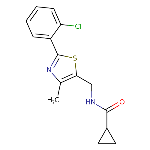 N-{[2-(2-chlorophenyl)-4-methyl-1,3-thiazol-5-yl]methyl}cyclopropanecarboxamide