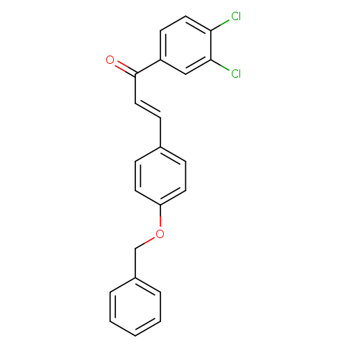 (2E)-3-[4-(benzyloxy)phenyl]-1-(3,4-dichlorophenyl)prop-2-en-1-one