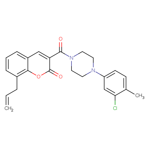 3-[4-(3-chloro-4-methylphenyl)piperazine-1-carbonyl]-8-(prop-2-en-1-yl)-2H-chromen-2-one