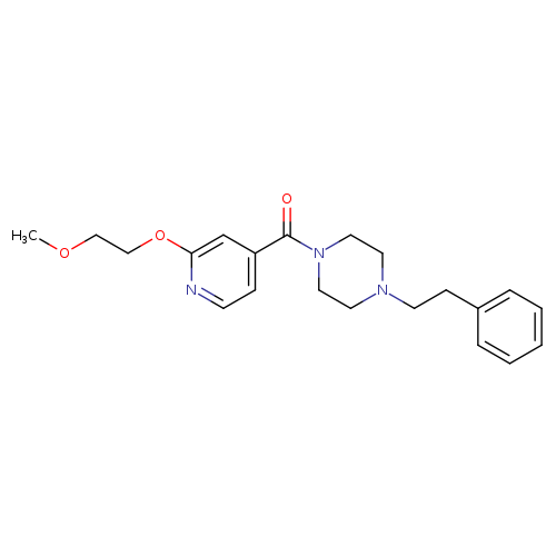 1-[2-(2-methoxyethoxy)pyridine-4-carbonyl]-4-(2-phenylethyl)piperazine