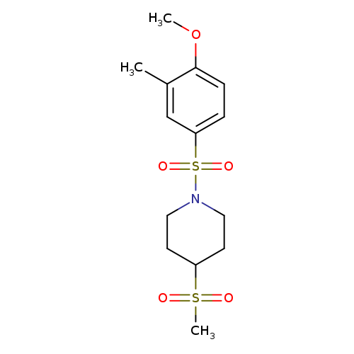 4-methanesulfonyl-1-(4-methoxy-3-methylbenzenesulfonyl)piperidine