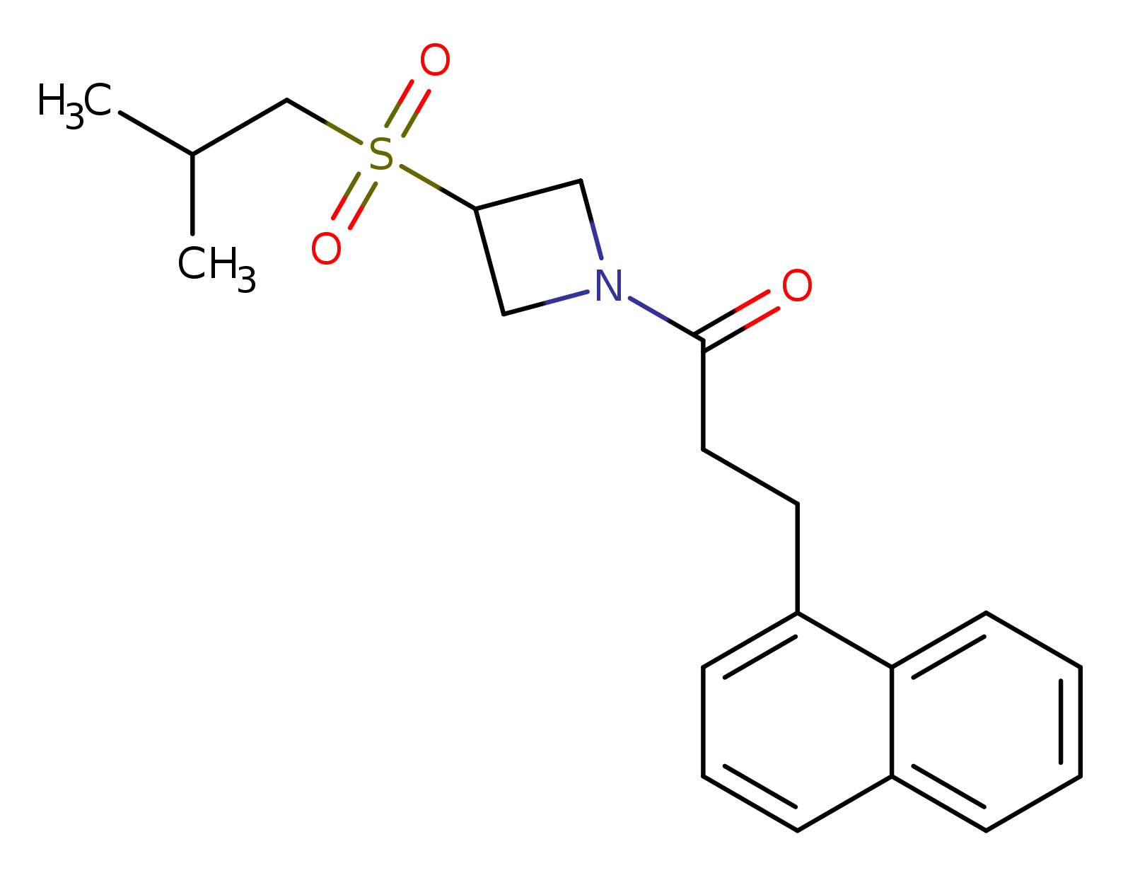 1-[3-(2-methylpropanesulfonyl)azetidin-1-yl]-3-(naphthalen-1-yl)propan-1-one