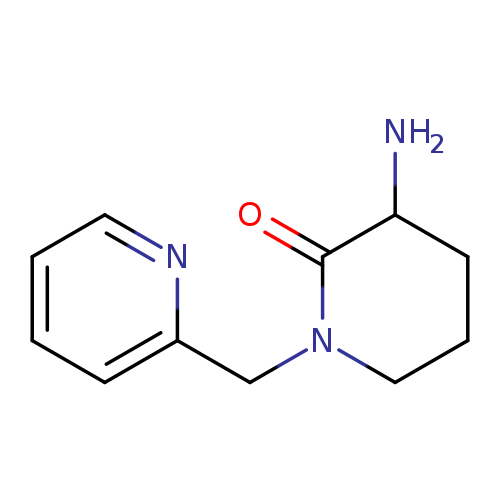 3-amino-1-(pyridin-2-ylmethyl)piperidin-2-one