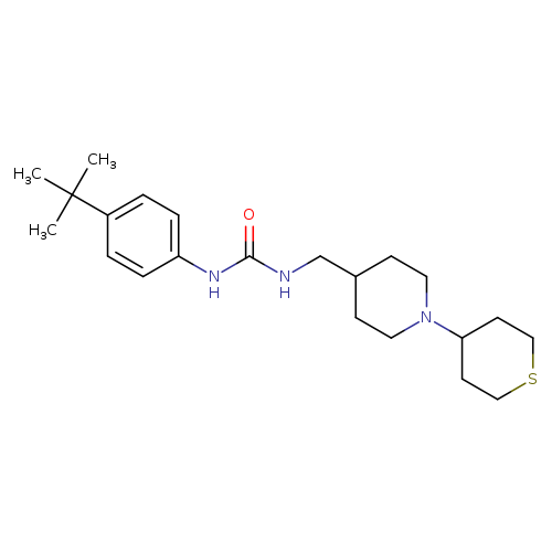 3-(4-tert-butylphenyl)-1-{[1-(thian-4-yl)piperidin-4-yl]methyl}urea